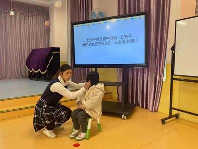 展专业技能 亮保育风采——清城区云山诗意快乐堡幼儿园举办保育员应急技能比赛